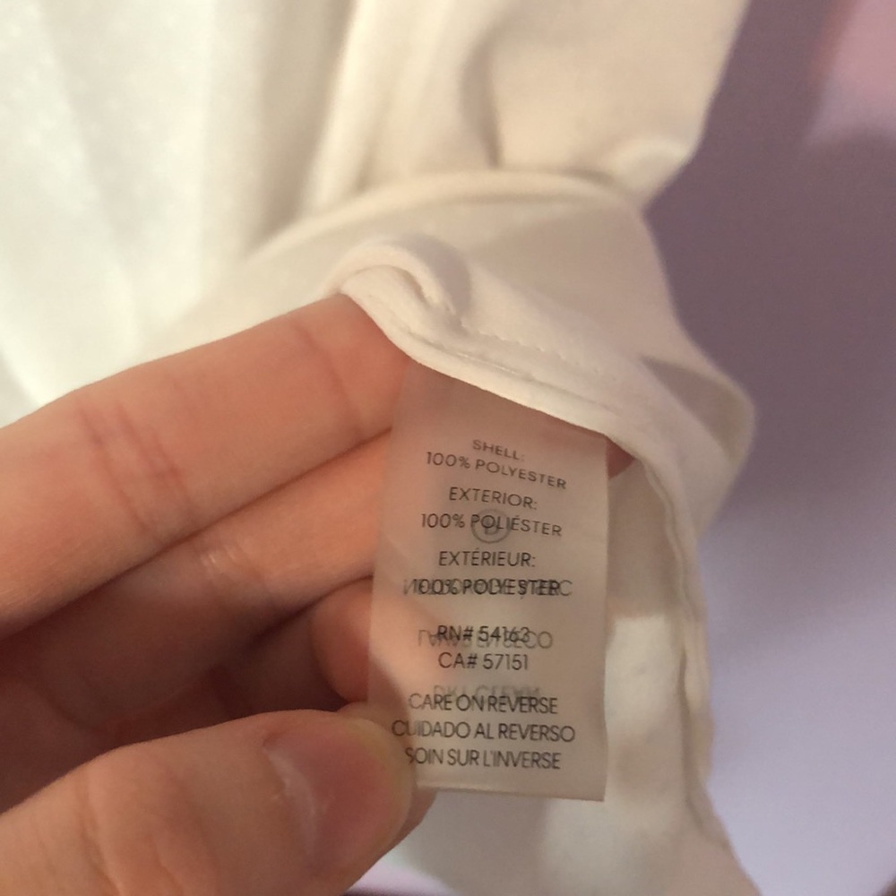 Calvin Klein White Dot Patterned Blouse - image 3